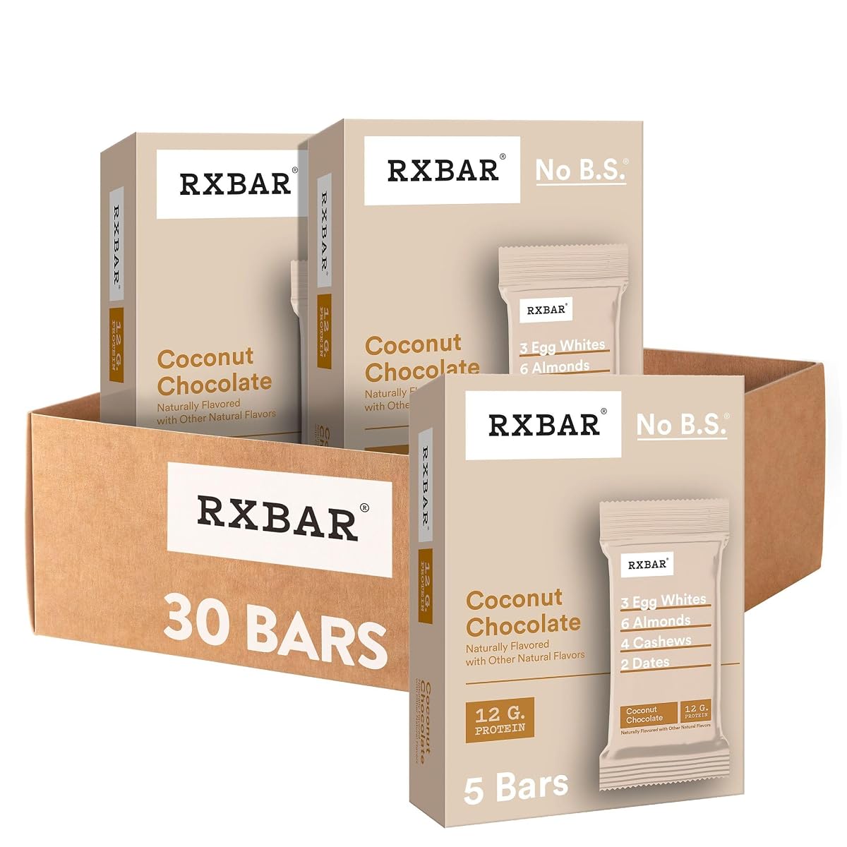 RXBAR Protein Bars 12g Protein Gluten Free Snacks Coconut