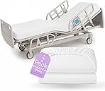 2 Pack Fitted Hospital Bed Sheets with Elastic All Around for a Perfect Fit - Cotton Rich Soft Knitted Jersey Sheet, 36” x 84” x 12”