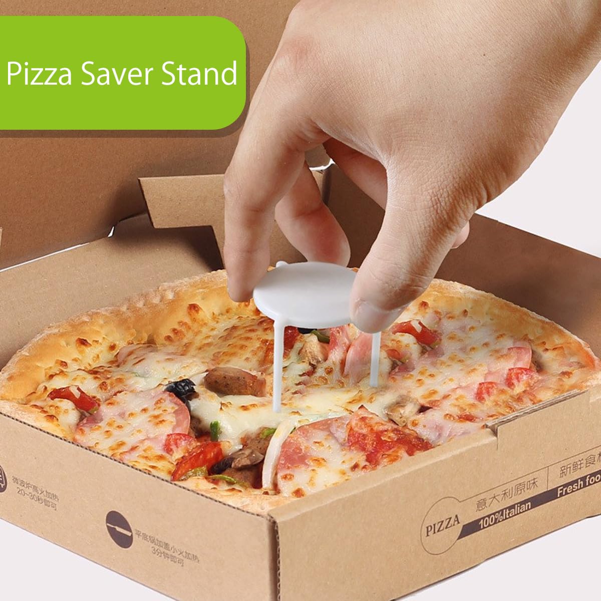 YARNOW Pizza Stativ Kunststoff Pizzahalter 4.5 Inch Stapelbar Pizzaschachtel Abstandhalter Für Restaurant Catering Zuhause