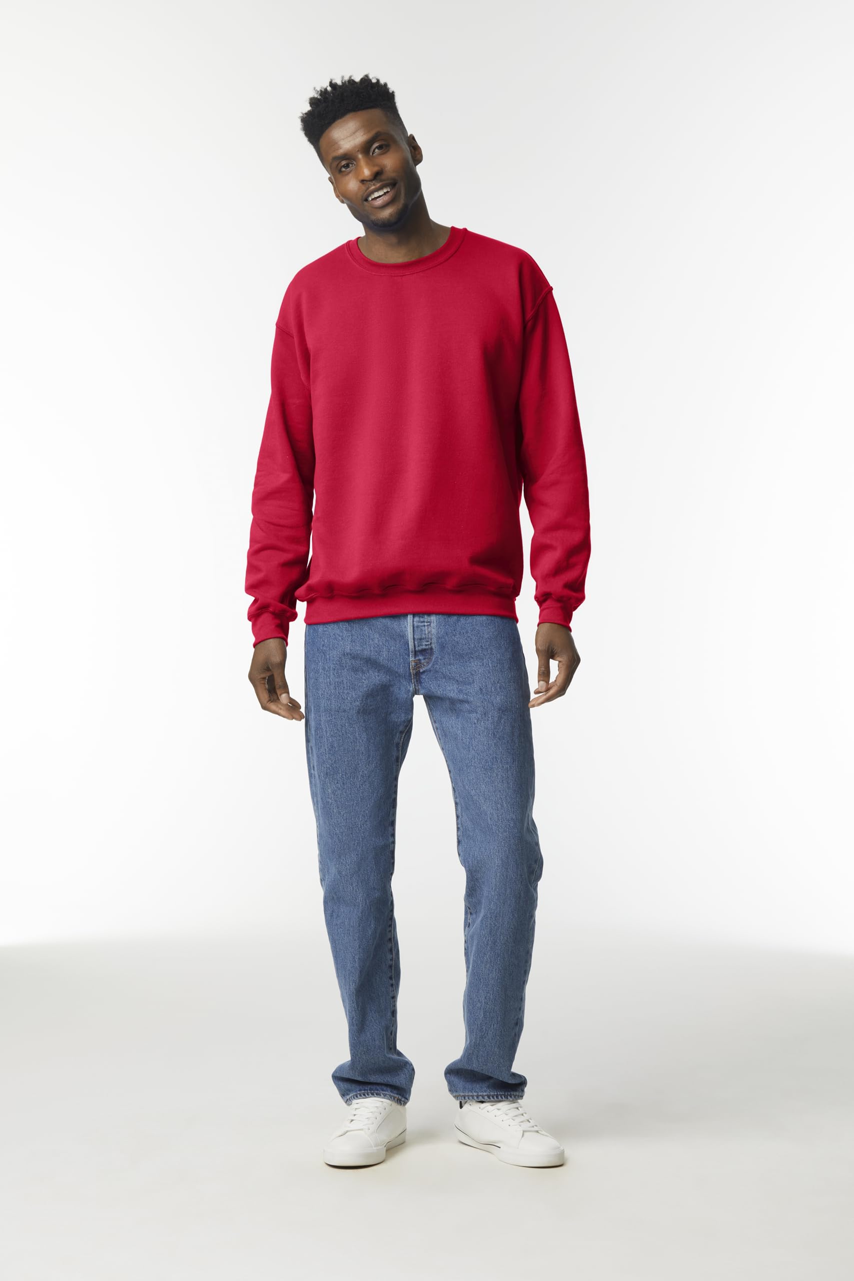 Sudadera para Hombre sin Capucha - Sudadera Cuello Redondo en Algodón Ideal para Ropa de Trabajo y Deporte - Disponible en Tallas S a 5XL