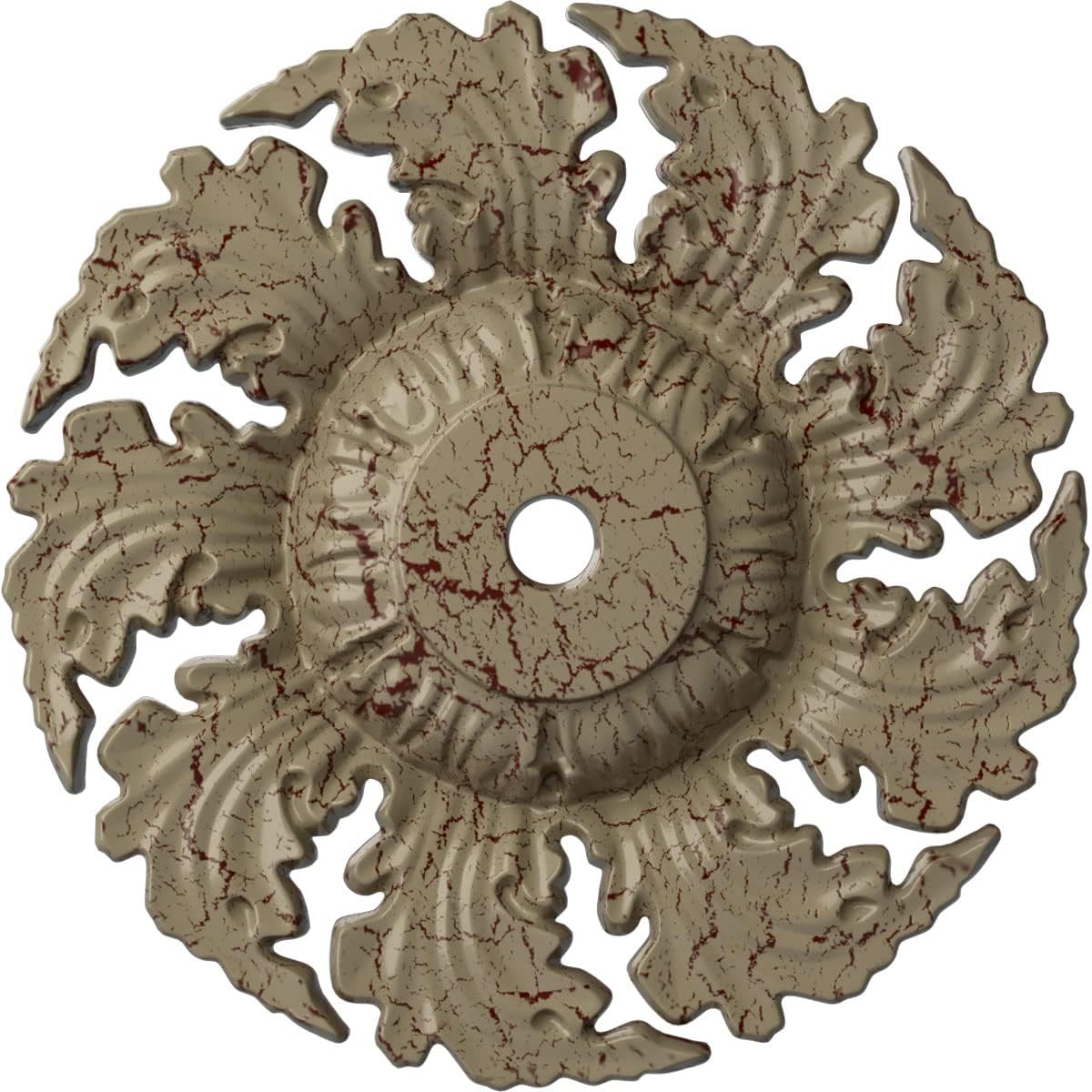 Ekena Millwork CM14NEGDC 14-5/8" x 2-1/4" Needham Ceiling Medallion, Gobi Desert Crackle