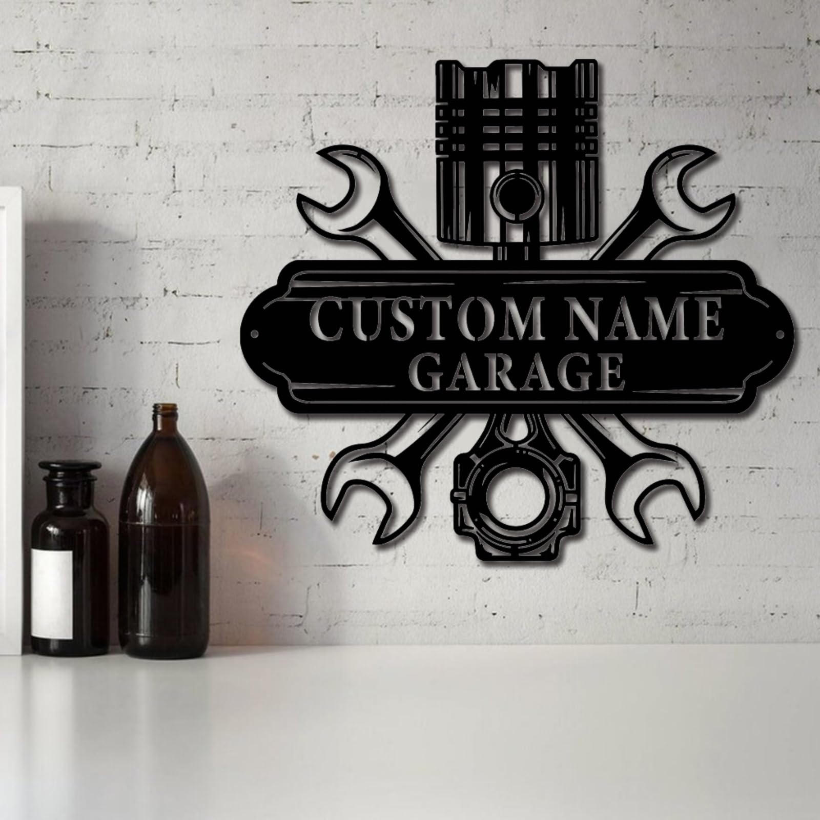 Amazon.com: Custom Garage Metal Wall Art, Personalized Workshop
