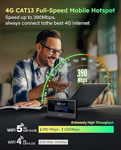 Miniatura 2 de GlocalMe MeowGo G40Pro 4G Hotspot WiFi portátil para viajes en más de 200 países, dispositivo de punto de acceso móvil 4G+ mejorado con IA