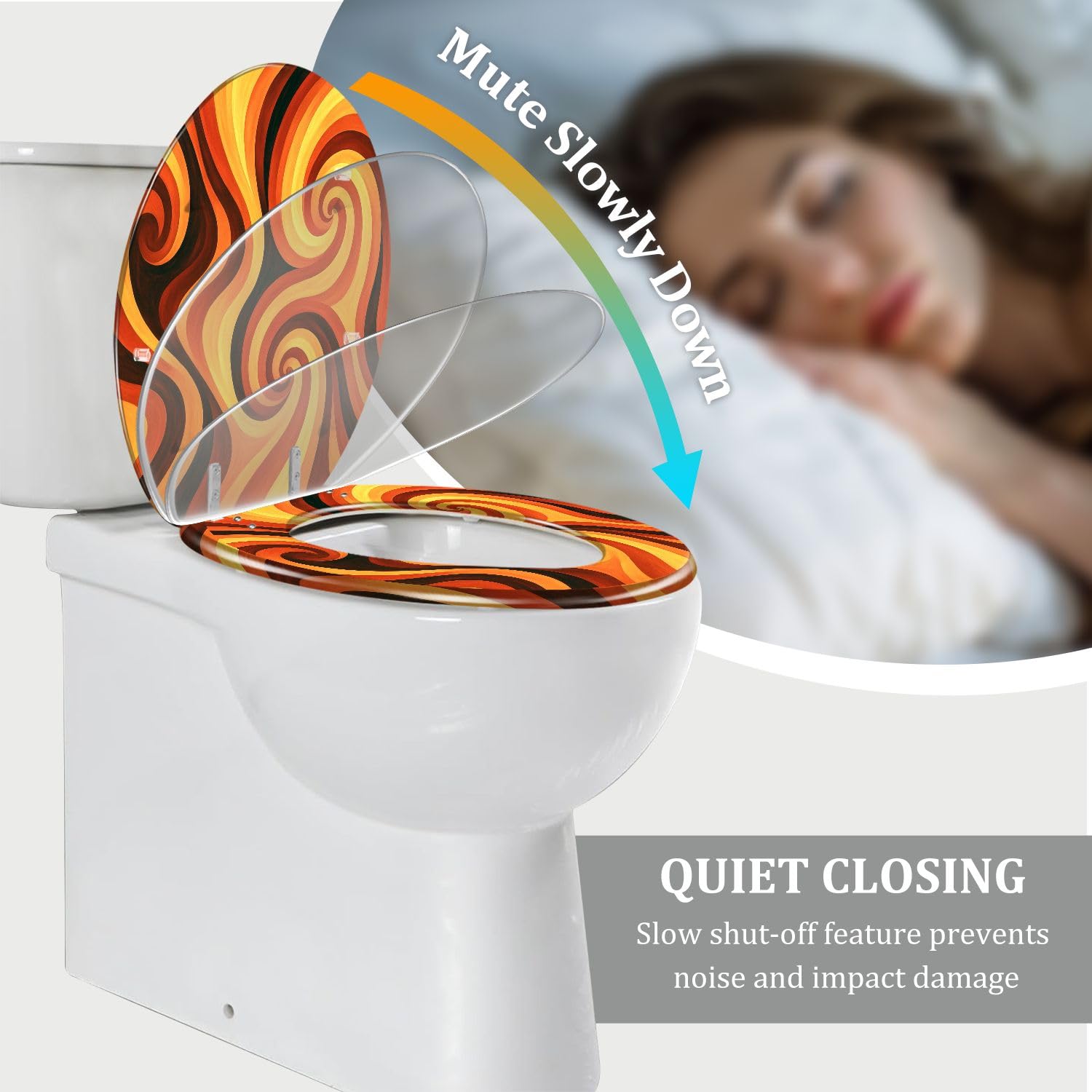 Asiento de inodoro alargado para baño