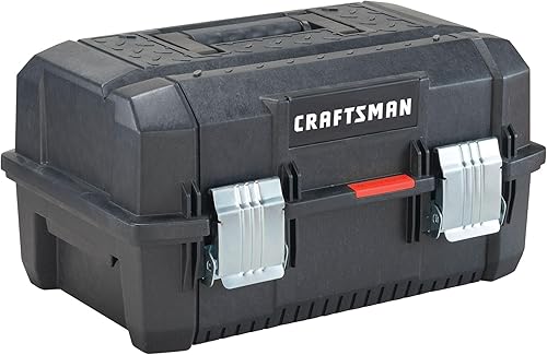 CRAFTSMAN Caja de herramientas, almacenamiento de herramientas, negro, 18 pulgadas (CMST18001)