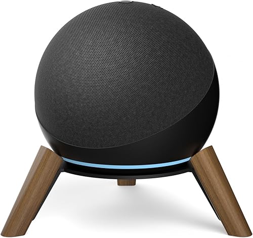 Soporte de escritorio de madera para Echo Dot 4ª/5ª generación y soporte para Echo Dot Max para un mejor sonido, trípode de madera para altavoz Echo