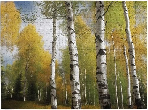 Miniatura 2 de Rompecabezas de 500 piezas de abedul personalizados para adultos, rompecabezas de madera, regalo para el hogar, decoración colgante de pared para