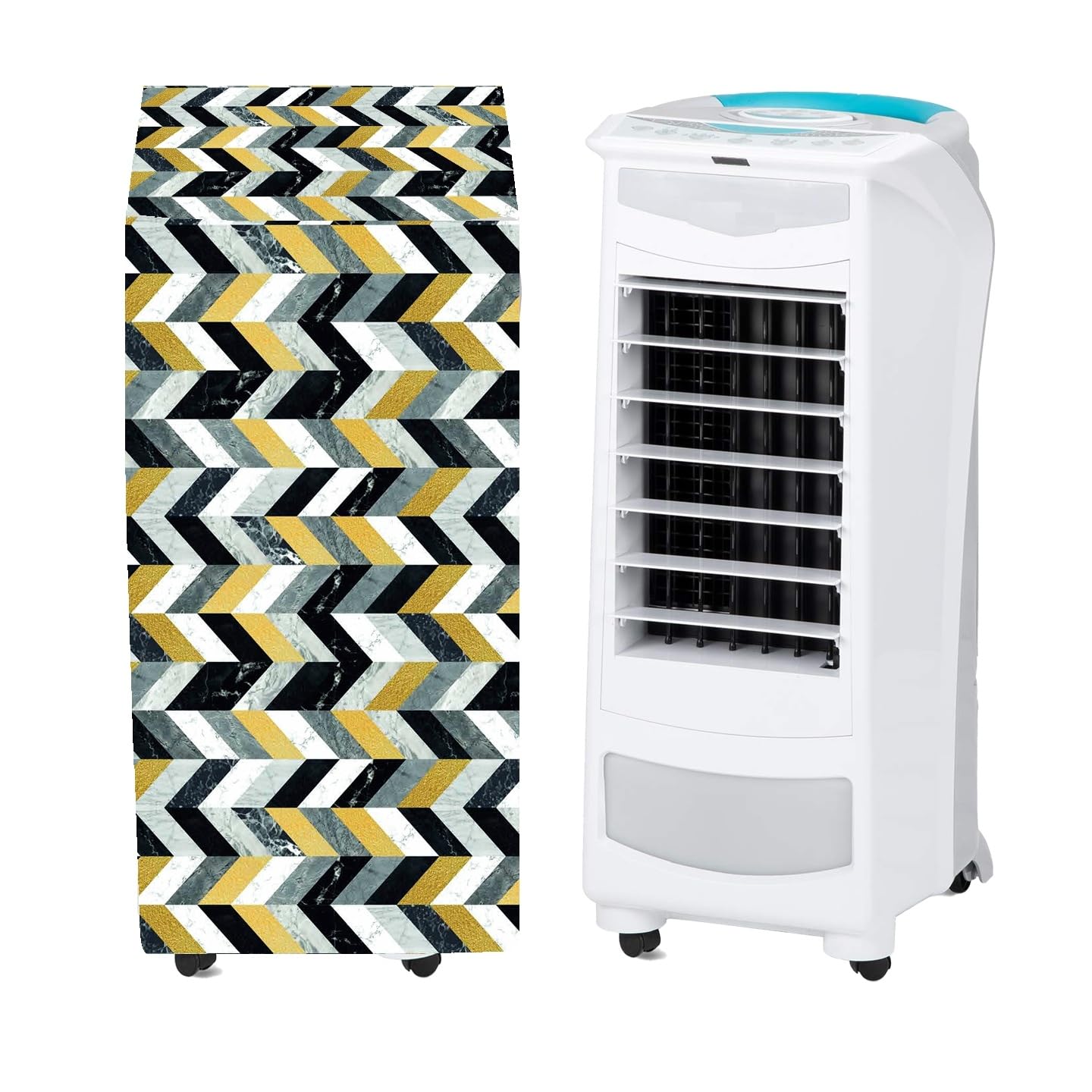 HomeStore-YEP Air Cooler Cover Compatible for Symphony Personal 9 Liter Tower Cooler Multicolor-image-40
