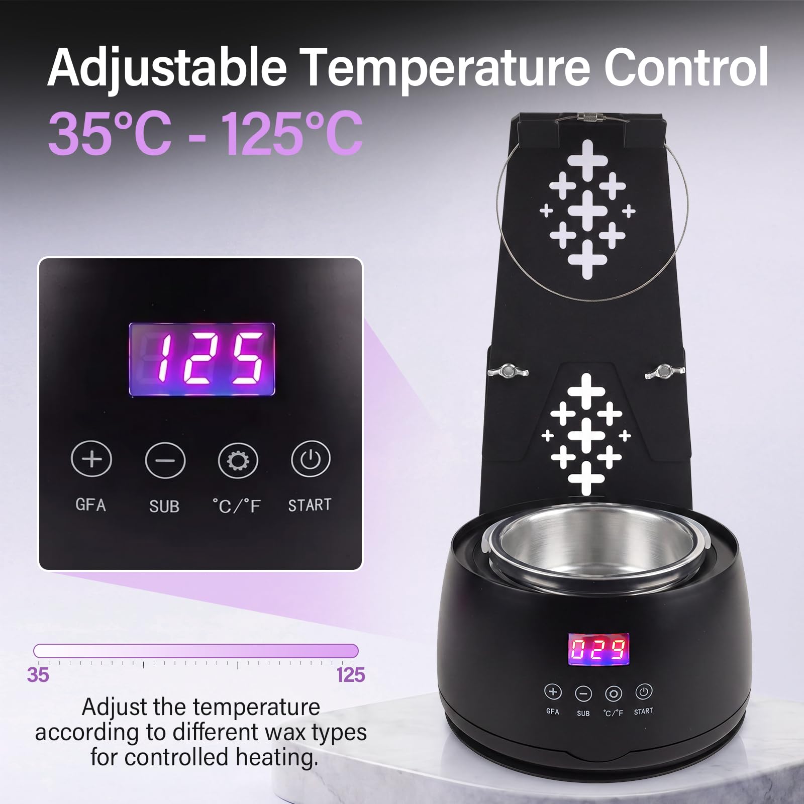 System topienia wosku łańcuchowego do roweru z kontrolą temperatury