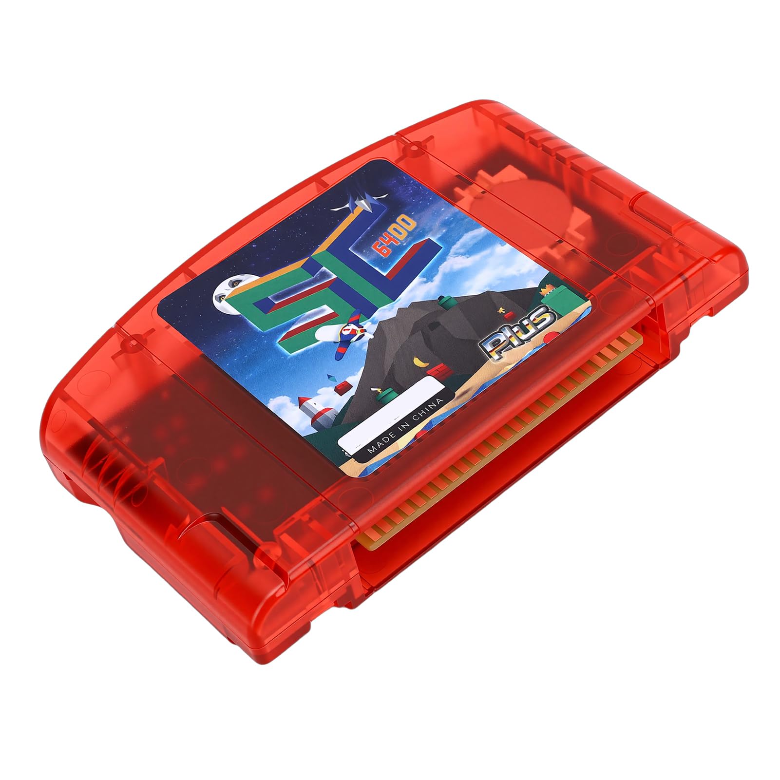 VBESTLIFE Cartucho Flash de Código Abierto N64 E/S Rápida de Alta Compatibilidad para Jugadores Retro 1 X Cartucho Flash (rojo transparente)