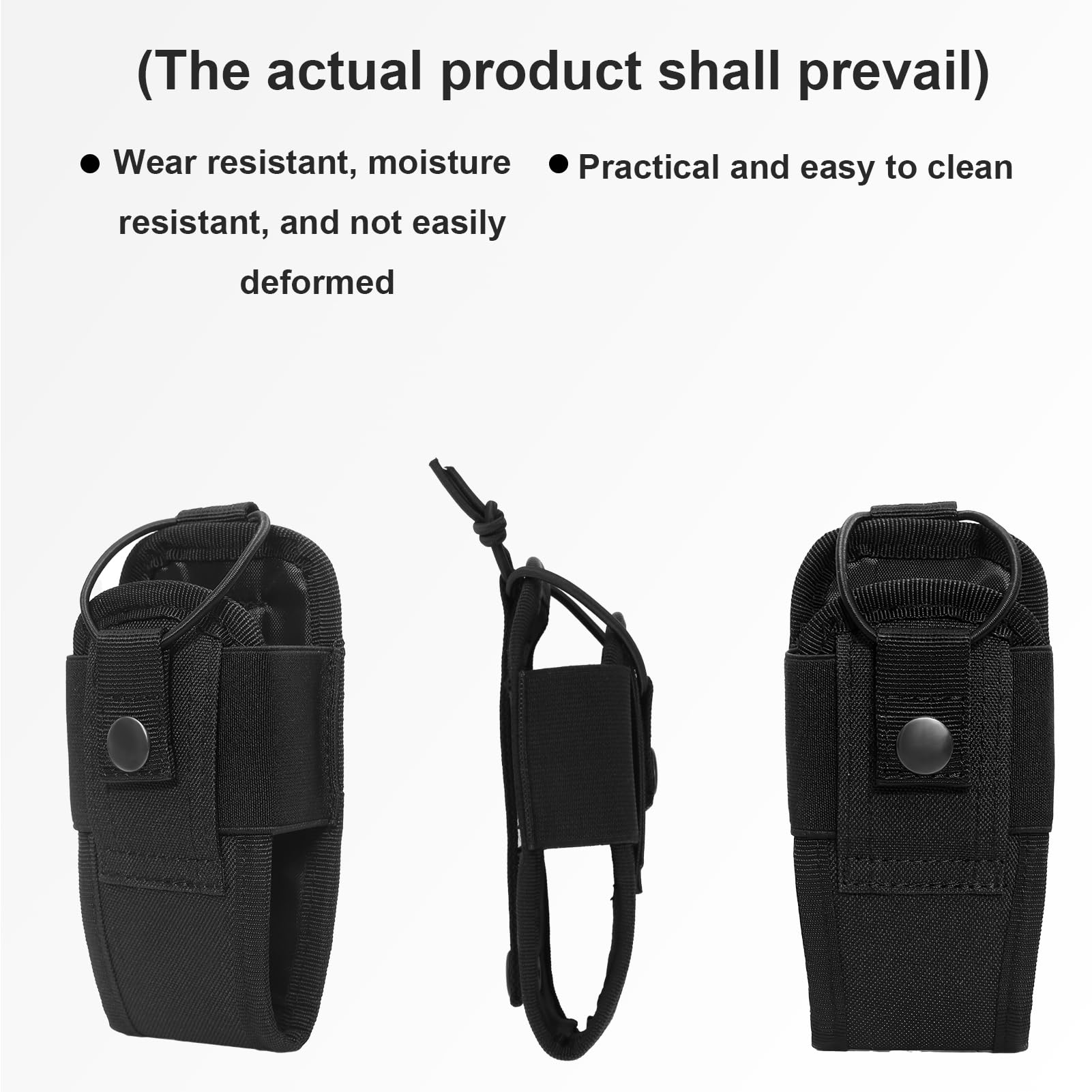 Tactique Titulaire Cas Étui Molle Pochette de Ceinture Nylon Étui de Radio Tactique Molle pour Gilet étui Universel réglable pour Talkie-walkie Sac pour Radio Portable ou Talkie-walkie