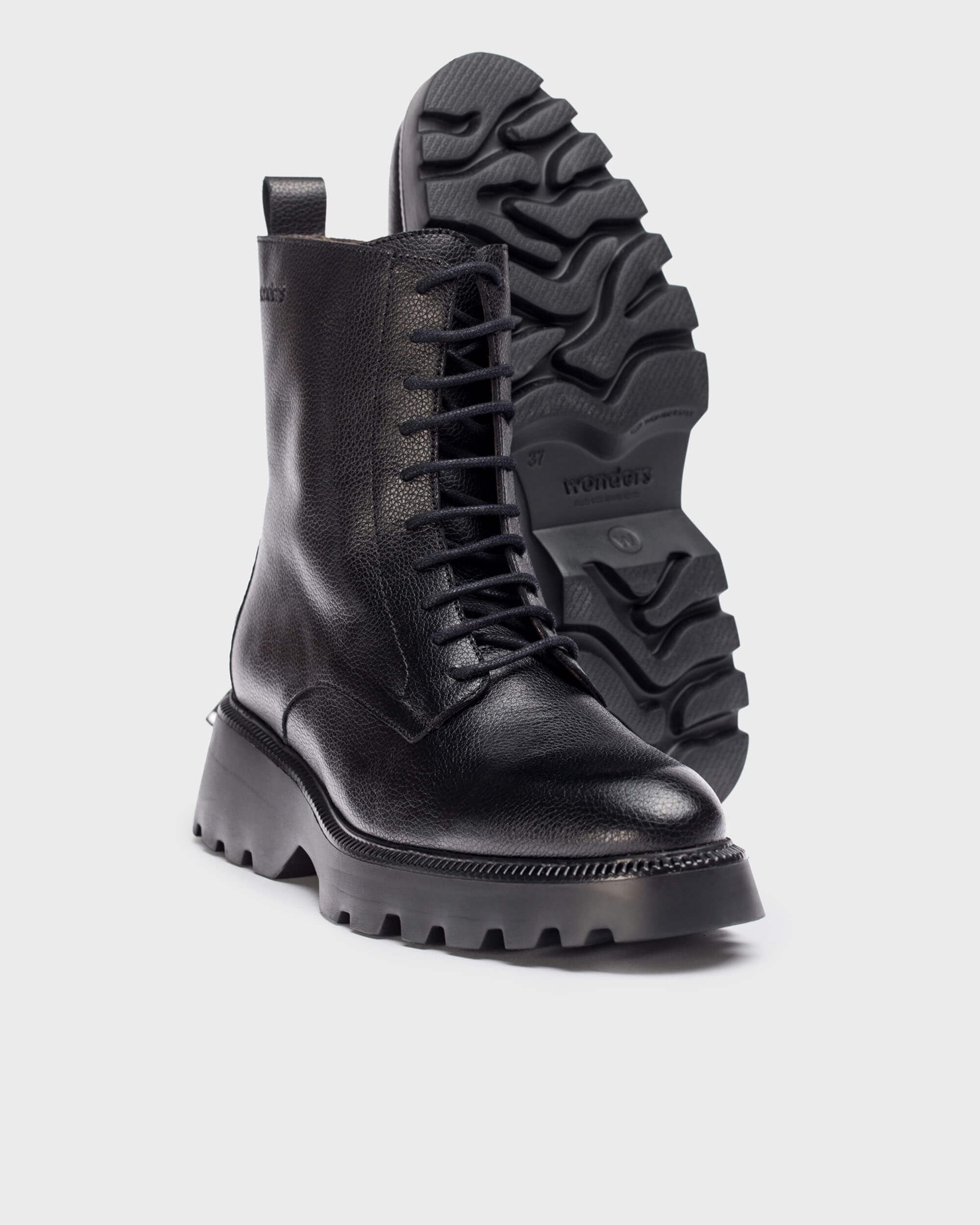 Wonders Black Atari Ankle Boot