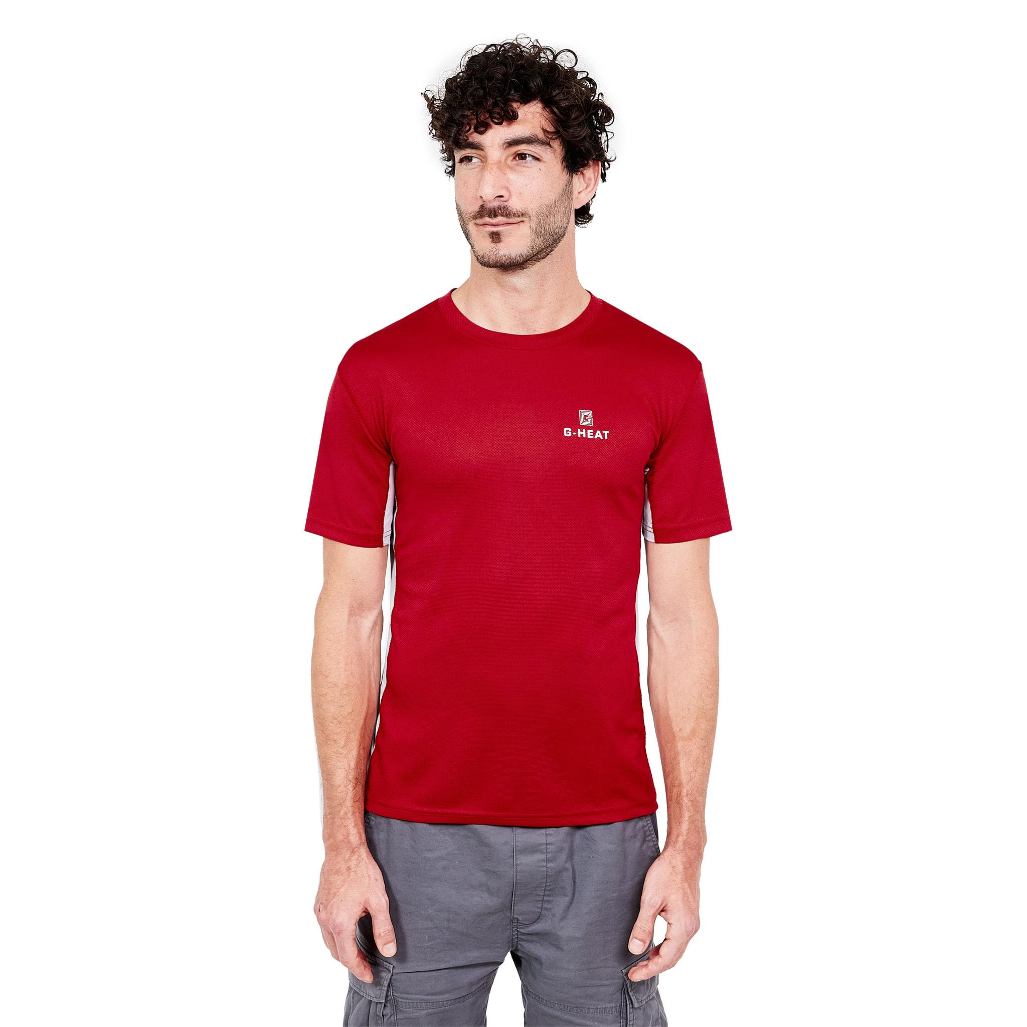 G-HEAT - T-Shirt à Manches Courtes Anti-UV | Protection Solaire UPF50+ | Ultra-Léger, Respirant, Rafraîchissant | Idéal pour Sports d'Été, Randonnée, Running