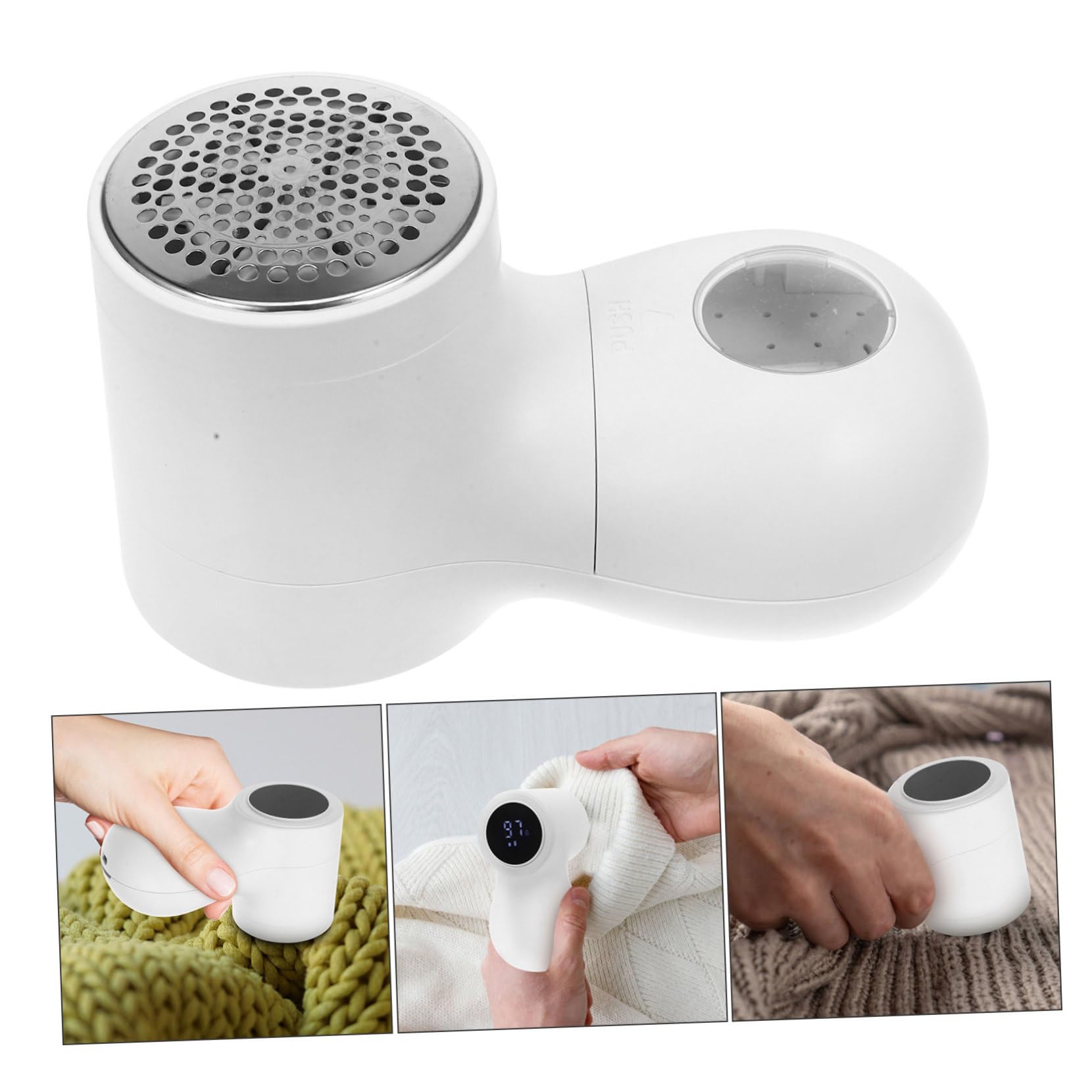 Levapelucchi Elettrico Portatile per Tessuti con Impugnatura Ergonomica Rimuovi Pelucchi da Abbigliamento Divani e Biancheria Design Antiscivolo e Sicuro per Tutti i Tipi di