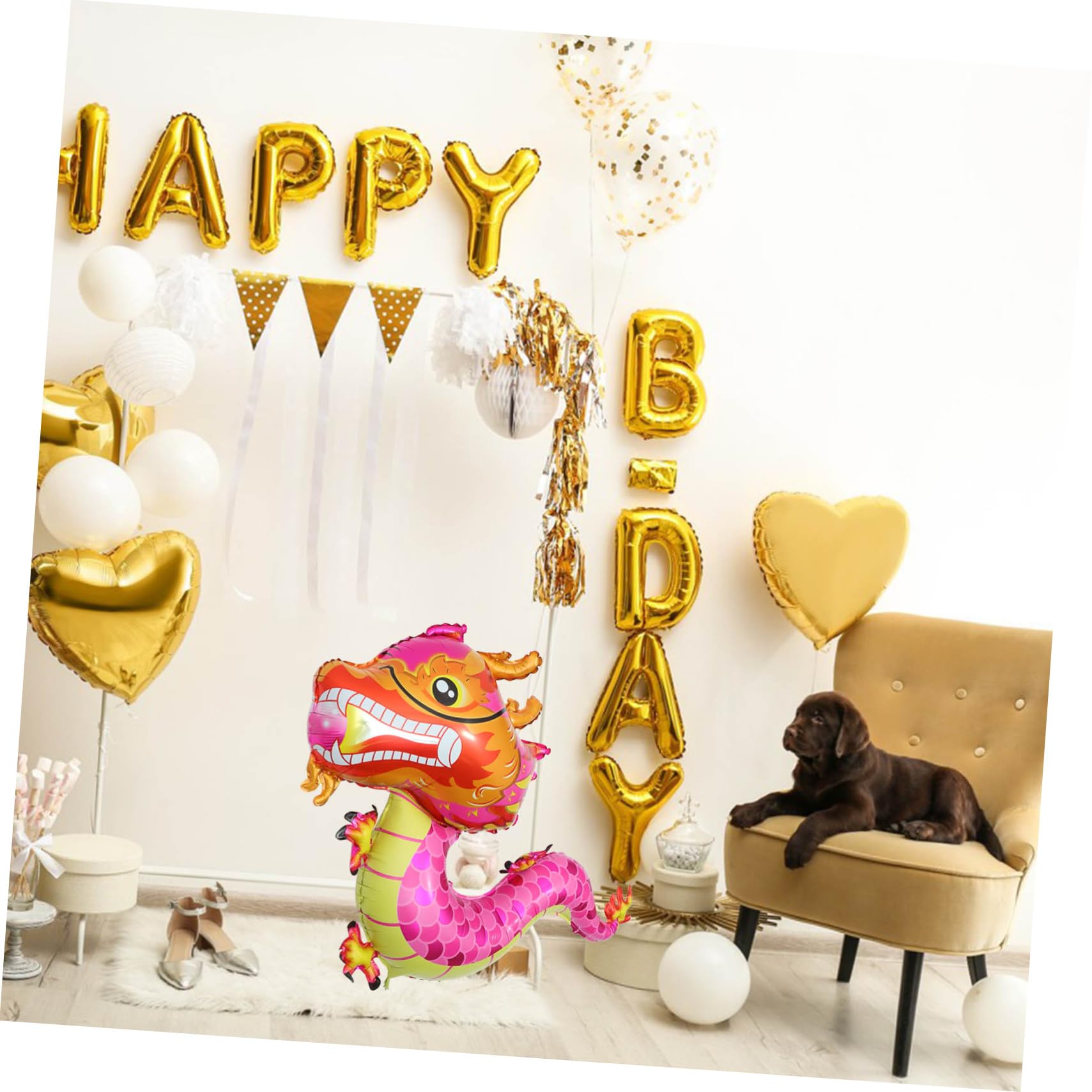 Palloncino in Foil 14 Mini Shape Drago Lilla 35 cm