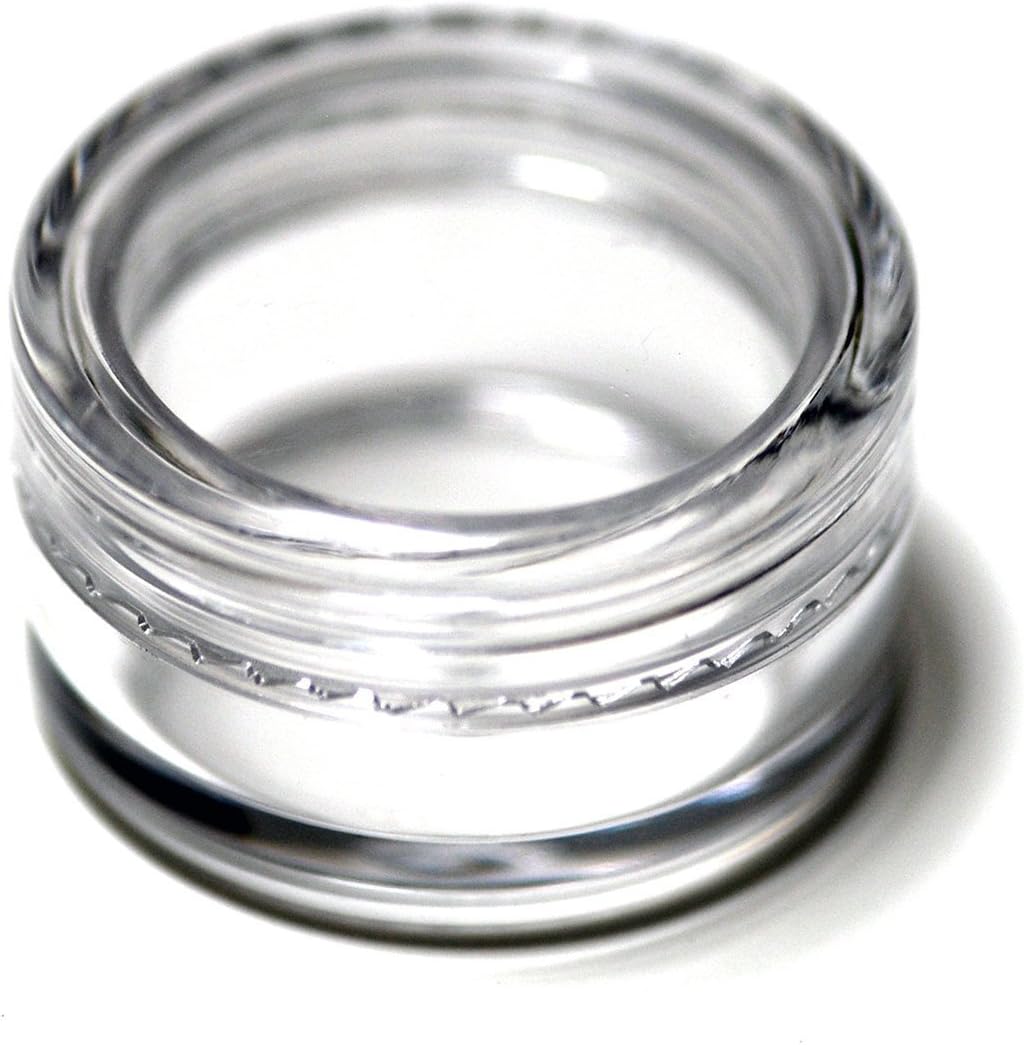 CrazyPiercing 50 Pcs Set 5milliliter Clear Plastic Nail Bottles Cosmetic Containers Pot Jars