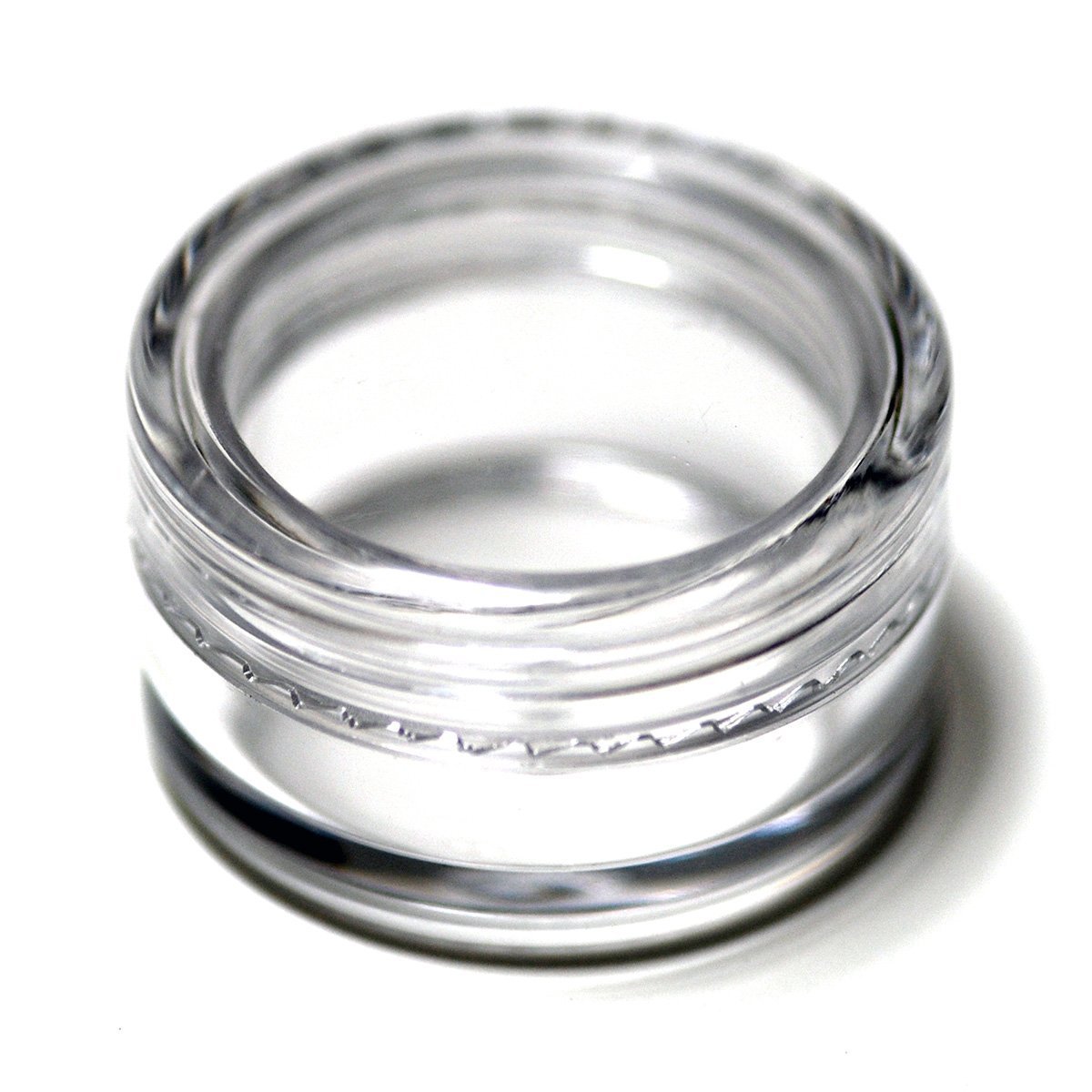 CrazyPiercing 50 Pcs Set 5milliliter Clear Plastic Nail Bottles Cosmetic Containers Pot Jars