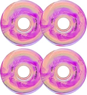 Inline Skate Wheels, Replacement Roller Skating Wheels Inline Skate Dye Wheels,83A Skates Replacement PU Wheels,for Girls & Boys Indoor Outdoor Roller Hockey (Pack of 4)