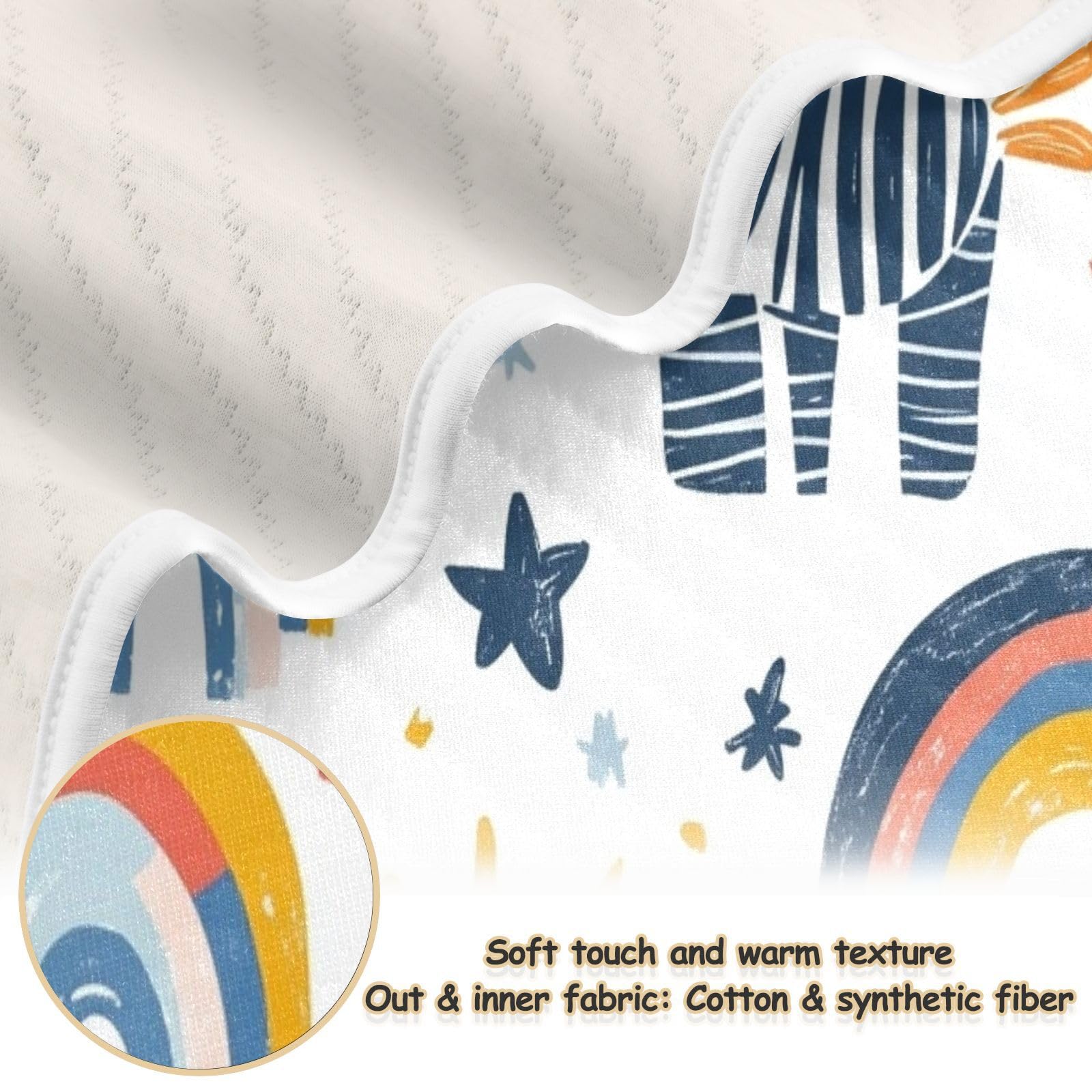 GUIJI Cute Zebra Baby Blanket Cotton Quilt for Boys Girls, Soft and Breathable for Crib Stroller Blanket Infant Toddler-30 x 40