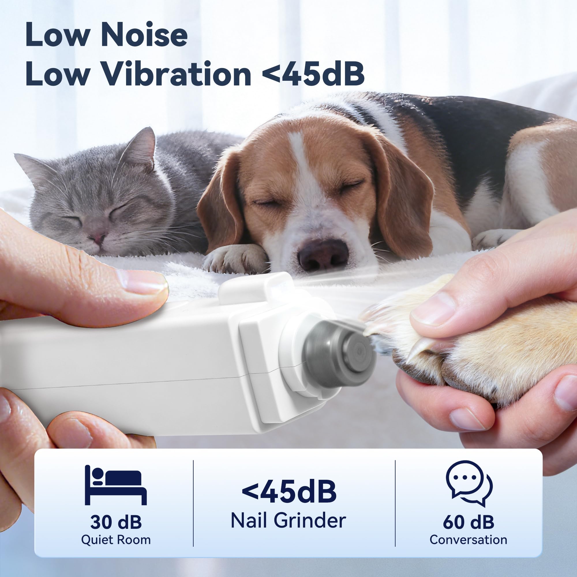 Quiet Pet Nail Clipper & Grinder - 2-in-1 -4 Quiet Pet Nail Clipper & Grinder - 2-in-1 -4