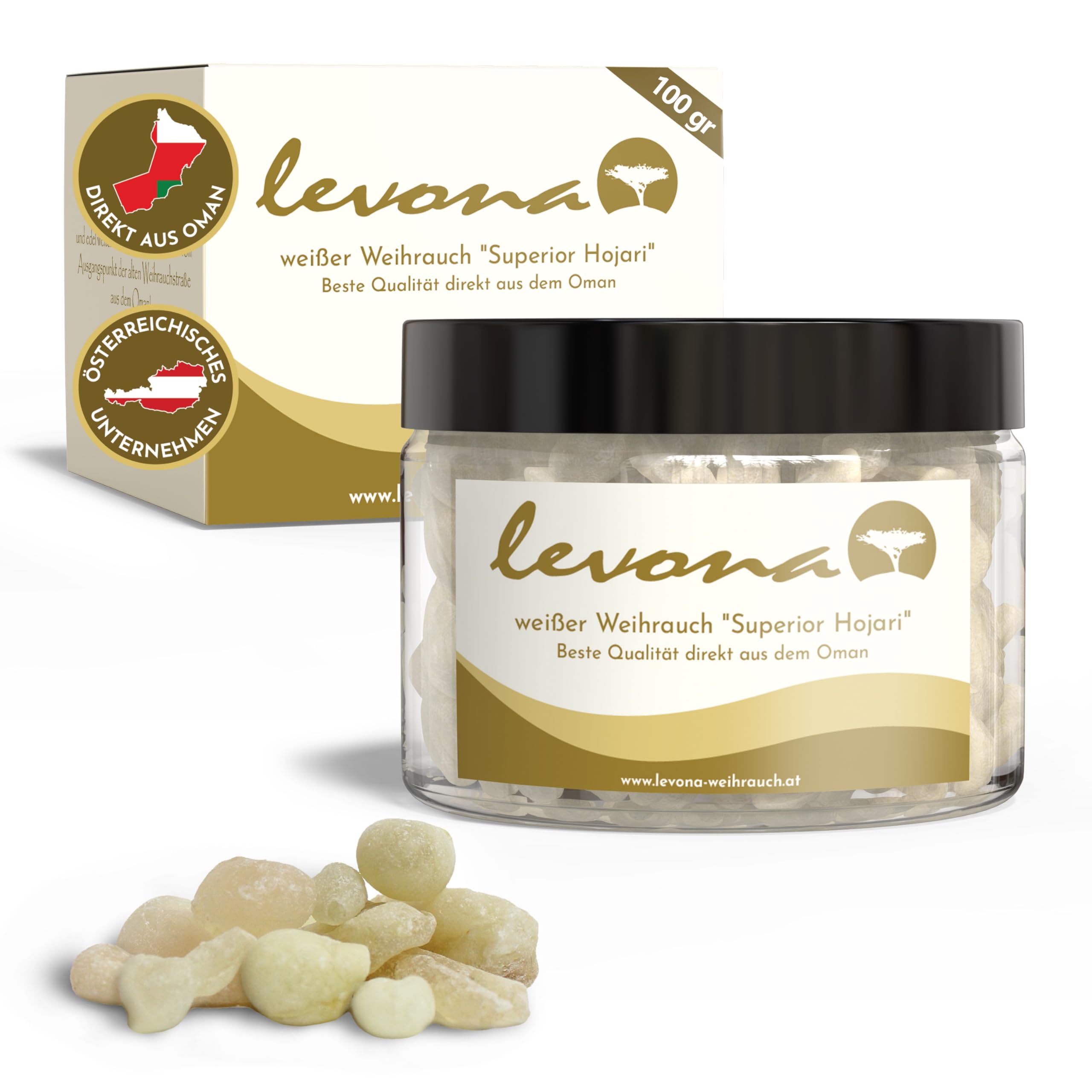 Levona White Hojari Oman Incense 100 G Boswellia Sacra Natural Incense
