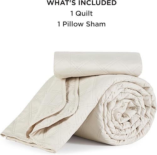 Miniatura 6 de Bedsure - Juego de edredón de poliéster-diamante ultrasónico L1 106x96 US