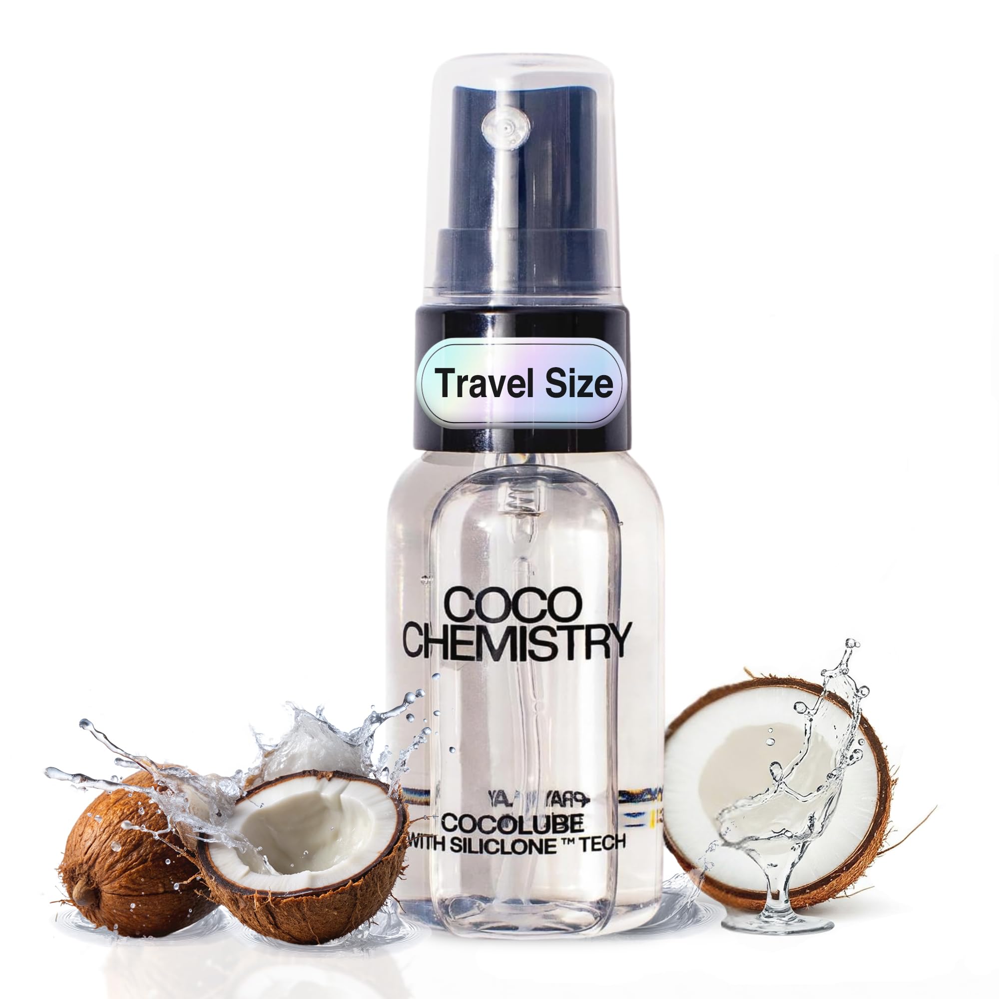 Cocolube Spray - Coconut Massage Oil & Hydrating Body Oil with SiliCLONE Technology - Romantic Valentine’s Day Gift, Lightweight, Clean and Non-Greasy Moisturizer for Skin and Hair - Travel Size, 1 oz