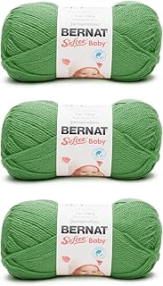 Bernat Softee Baby Grass Green Yarn - 3 Pack of 141g/5oz - Acrylic - 3 DK (Light) - 362 Yards - Knitting/Crochet