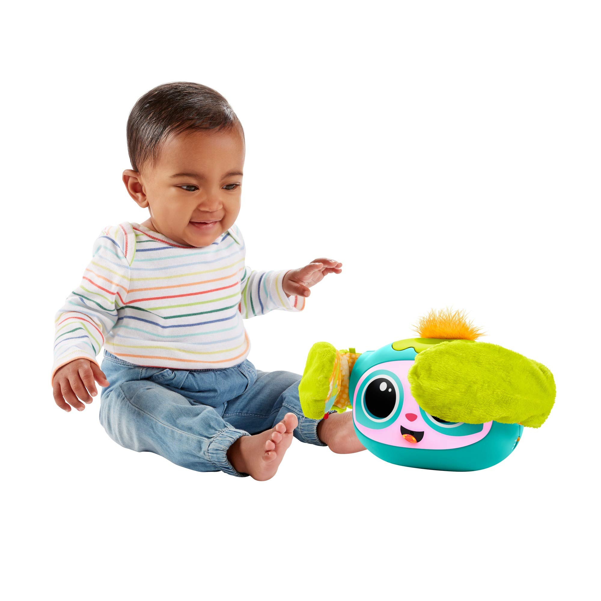 Fisher-Price Rovi Mi Novio de Juego con Música, Luces y Actividades de Despertar, Versión Francesa, Juguete para Bebé y Niño de 6 Meses a 5 Años, GRW64