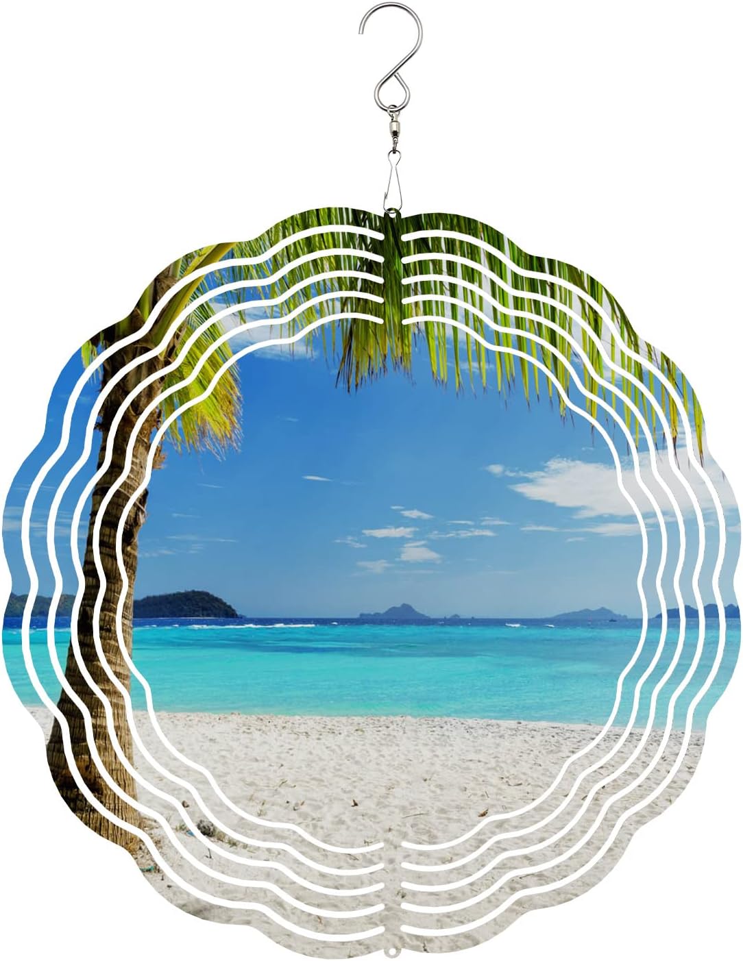 Wind Spinners for Yard and Garden, Beach Seascape Ocean