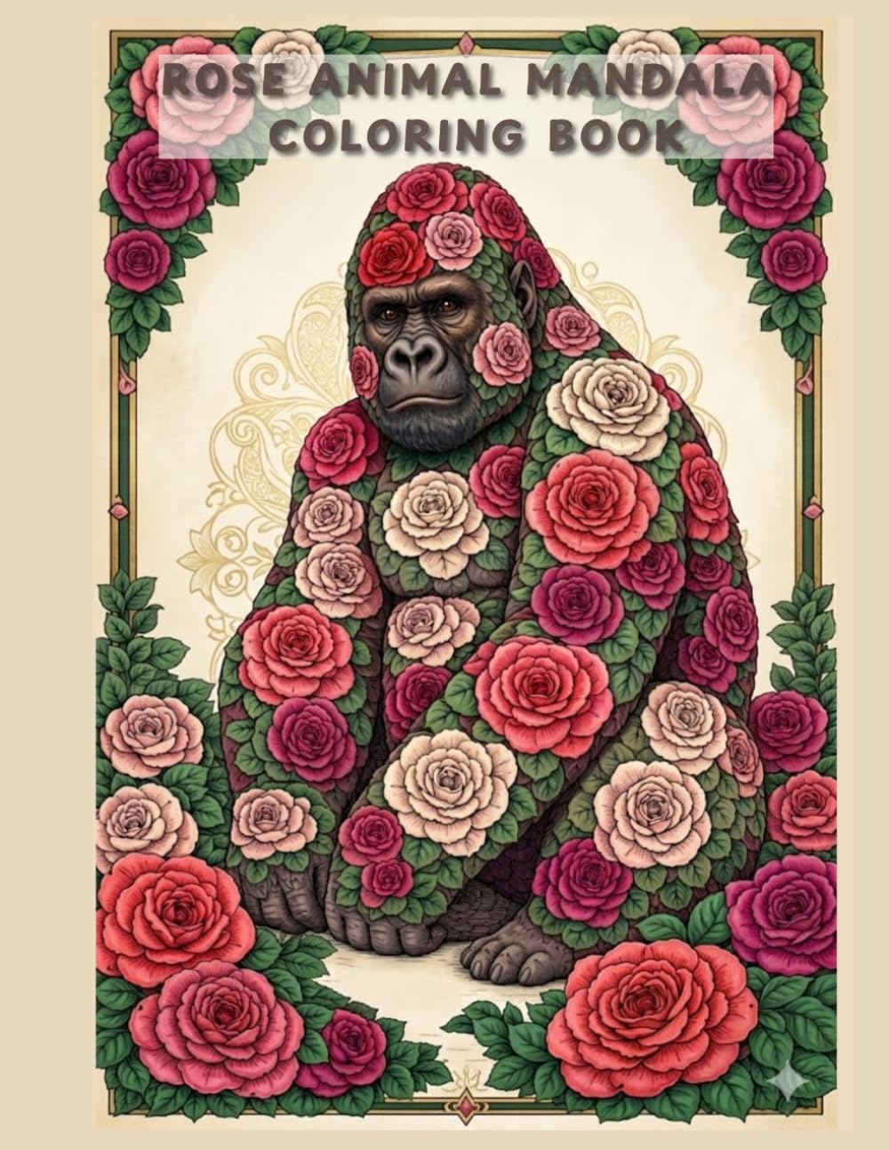 Rose Animal Mandala Coloring Book: A Relaxing Adult Coloring Book with Rose Animal Mandalas (Mandala Coloring Series)