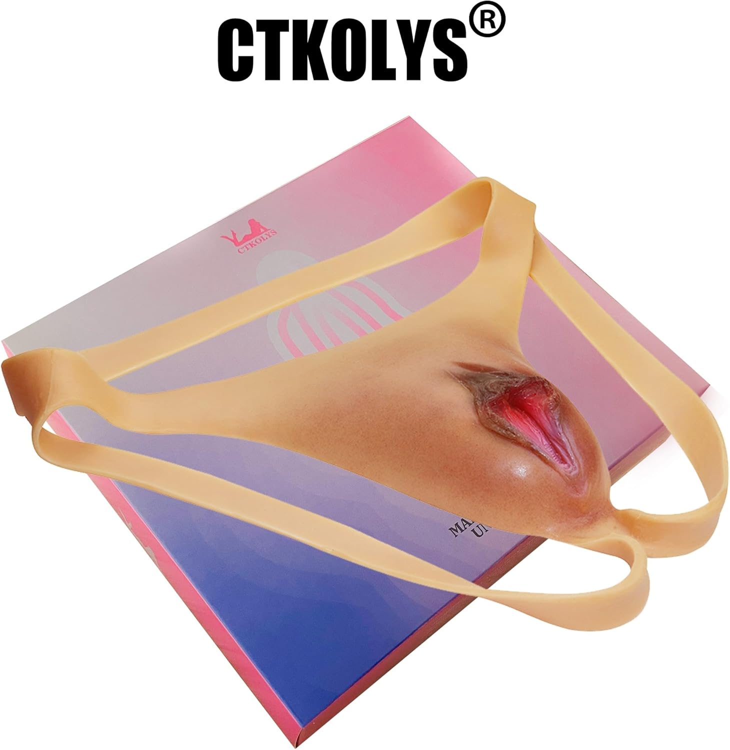 Men's Camel Toes Panty Hiding Gaff Silicone Double Thong for Crossdresser Transgender 1G 2G Cyber Skin