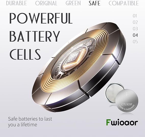 CTL920F Solar Rechargeable Battery - Compatible with Casio Edifice/Solar Waveceptor & Panasonic Watches (CTL920 Replacement)