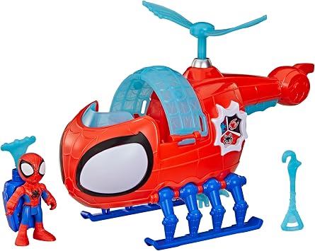 Marvel Hélicoptère Spidey et ses Amis Extraordinaires avec Figurine 7,5 cm