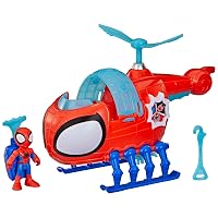 Hasbro Marvel Spidey e i suoi fantastici amici, Spidey Team con elicottero