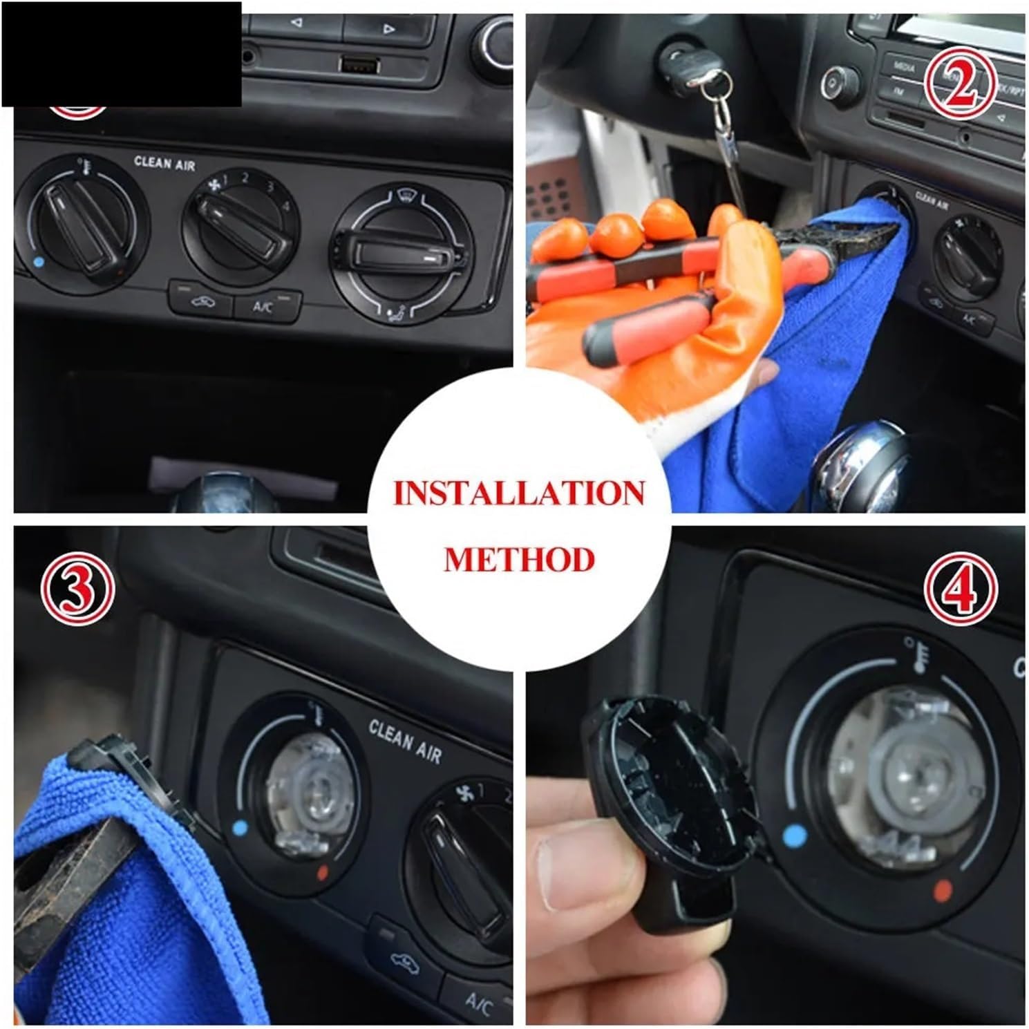 VEADONS Air Conditioner Knob | Compatible With Geely Panda 2009-2017