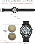 CIVO Digital Watch Men Women: Sport Waterproof Big Numbers LED Stopwatch with Alarm Week & Date - Wrist Watches for Outdoor Running Camping Cycling