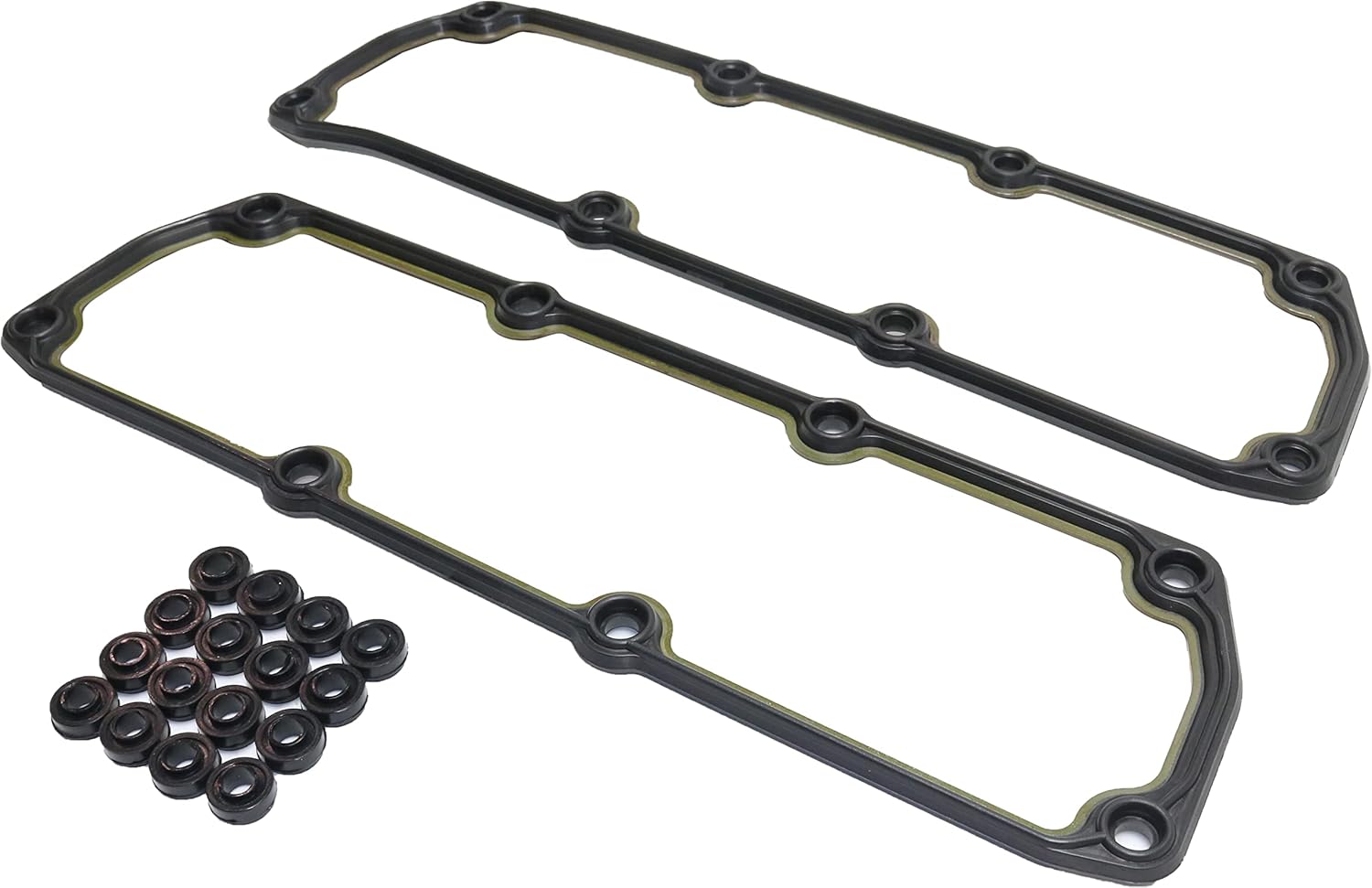 Garage-Pro Valve Cover Gasket Set Compatible with 2001-2004 Dodge Grand Caravan, Fits Chrysler Town & Country, Fits Dodge Caravan, Fits 2001-2003 Chrysler Voyager With Grommets, 6 Cyl, 3.3L/3.8L eng.