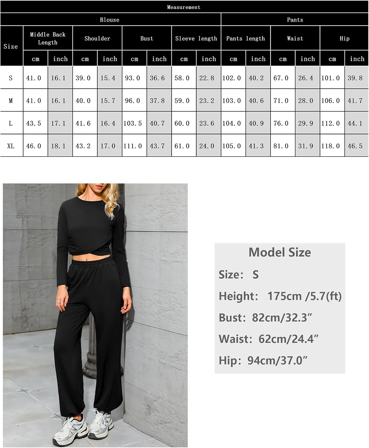 Totatuit Women's 2 Piece Tracksuit Set Long Sleeve Top and Jogger Pants Cotton Athletic Outfit for Running Lounge and Travel