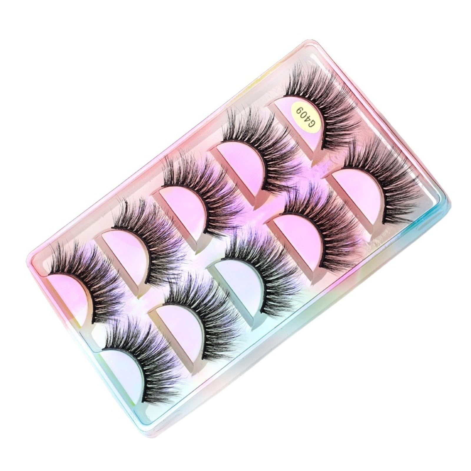 UAMOU 10 Styles 2 5 10 20 30 50 100 Boxes 3D Mink Lashes 5 Pairs Natural Individual