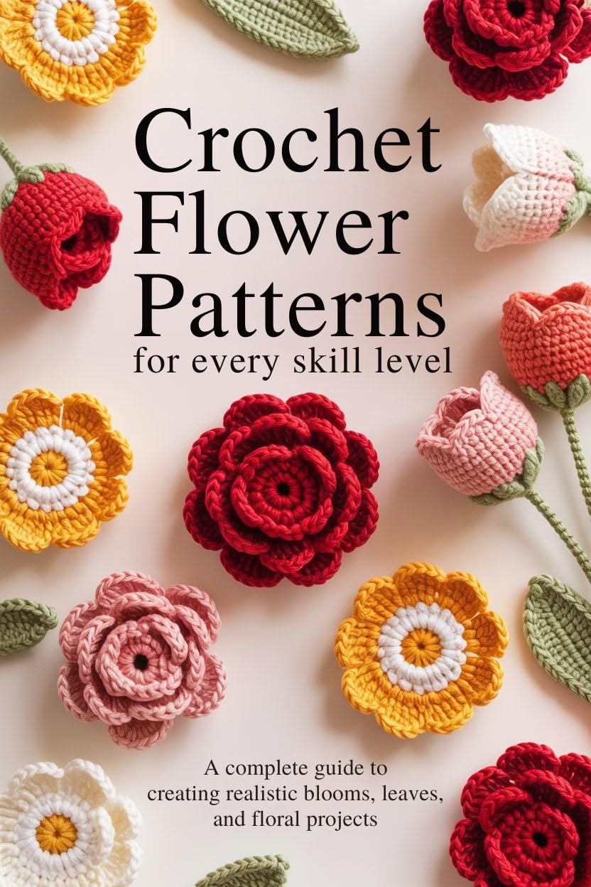 Crochet Flower Patterns for Every Skill Level: A Complete Guide to Creating Realistic Blooms, Leaves, and Floral Projects
