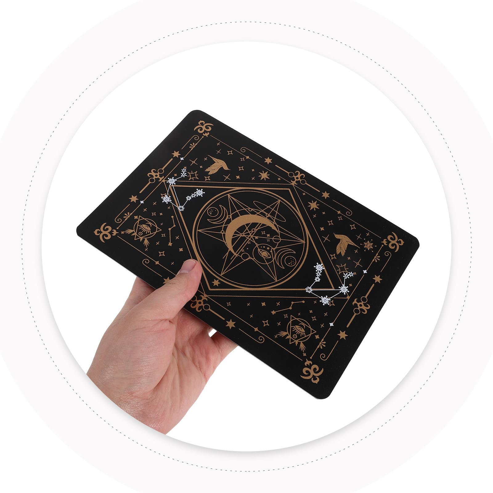 Tapis de Découpe Noir A4 4 Pièces pour Loisirs Créatifs et Scrapbooking