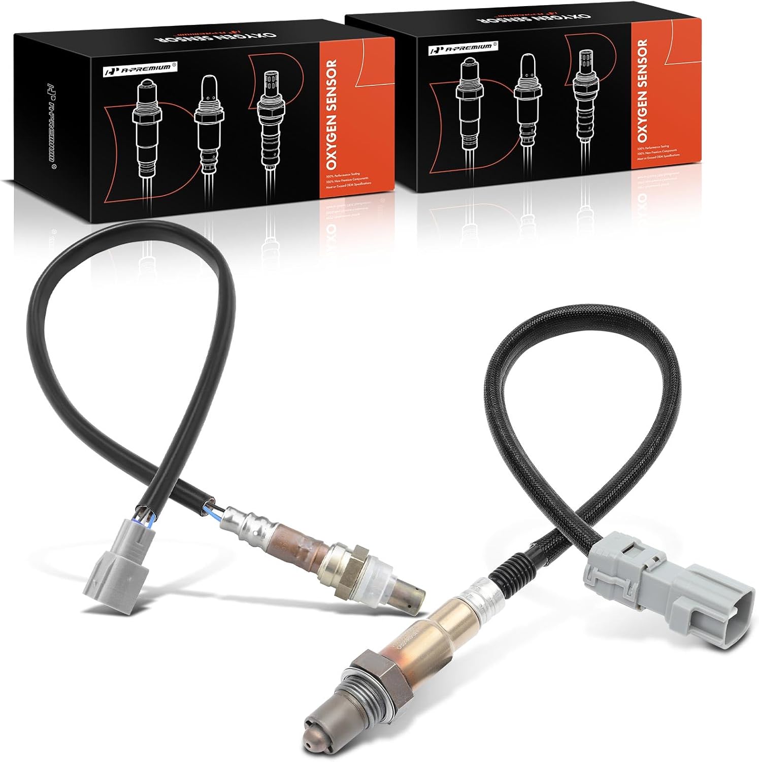 A-Premium O2 Oxygen Sensor Compatible with Toyota Camry Solara 2002-2003, 2.4L, Upstream & Downstream, 2-PC Set, Replace# 89465-48220, 89467-33040