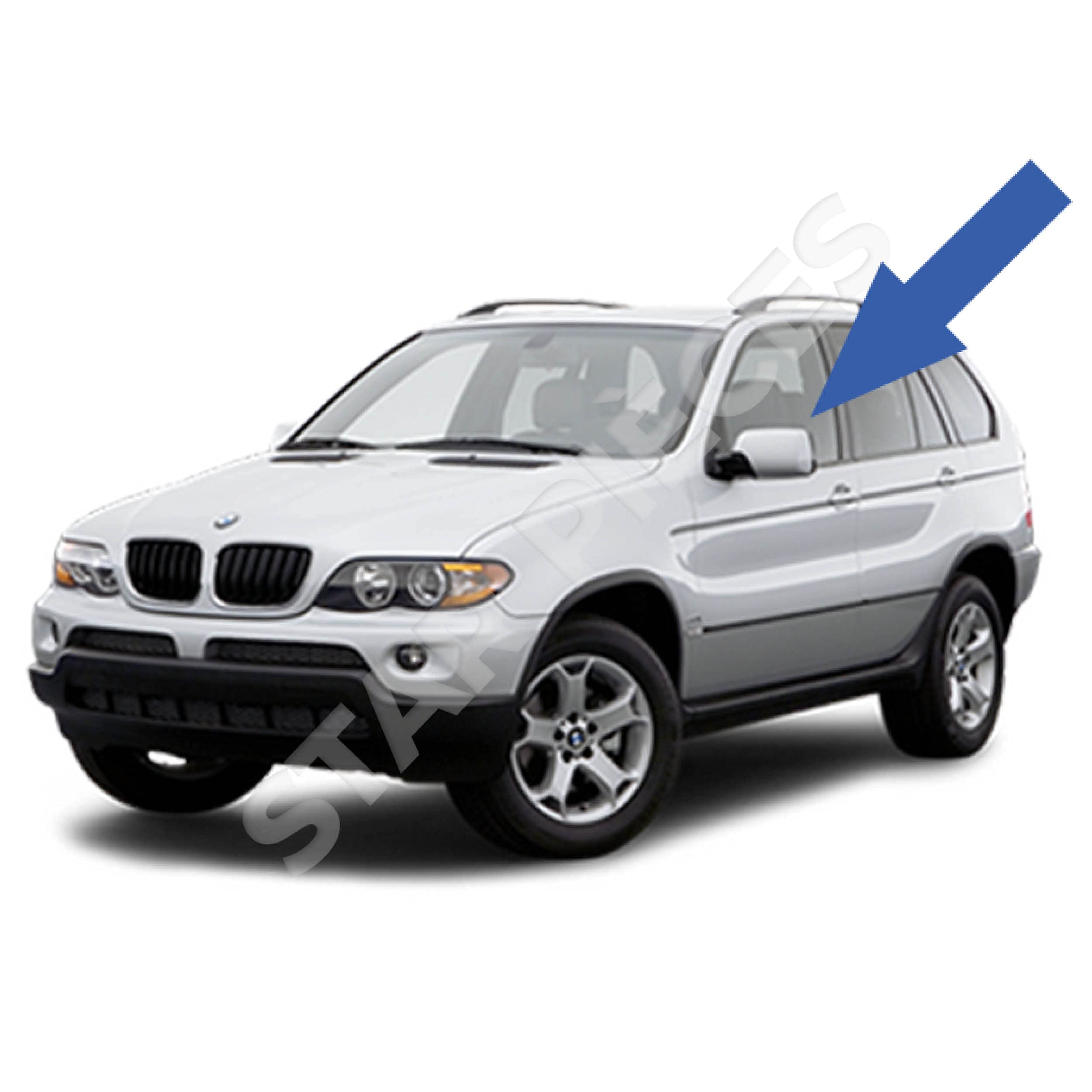 STARKIT PERFORMANCE Elevalunas compatible para BMW X5 E53 (2000-2006) DELANTERO IZQUIERDO (conductor) 51338254911
