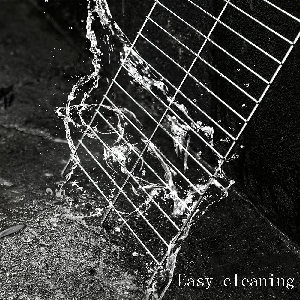 Barbecue Grill, Charcoal Grill, Portable Folding BBQ Grill, Desk Tabletop Outdoor Stainless Steel Smoker BBQ, 38.5 x 29 x 26.2 cm, for Camping Garden Cooking Fun