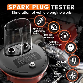 ANCEL SP20 Spark Plug Tester for Cars, Motorcycles, ATVs, Lawn Mowers