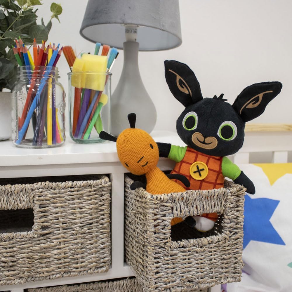 Bing - Peluche rappresentante Bing 25 Cm Con Flop, Coppia Di Morbidi Personaggi, Giochi Preziosi, Pupazzi per Bambini e Neonati, 0+ mesi