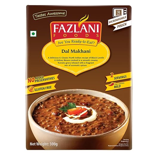 Ready to Eat Curries, Pure Veg, 300Gm (Dal Makhani, Pack of 1)