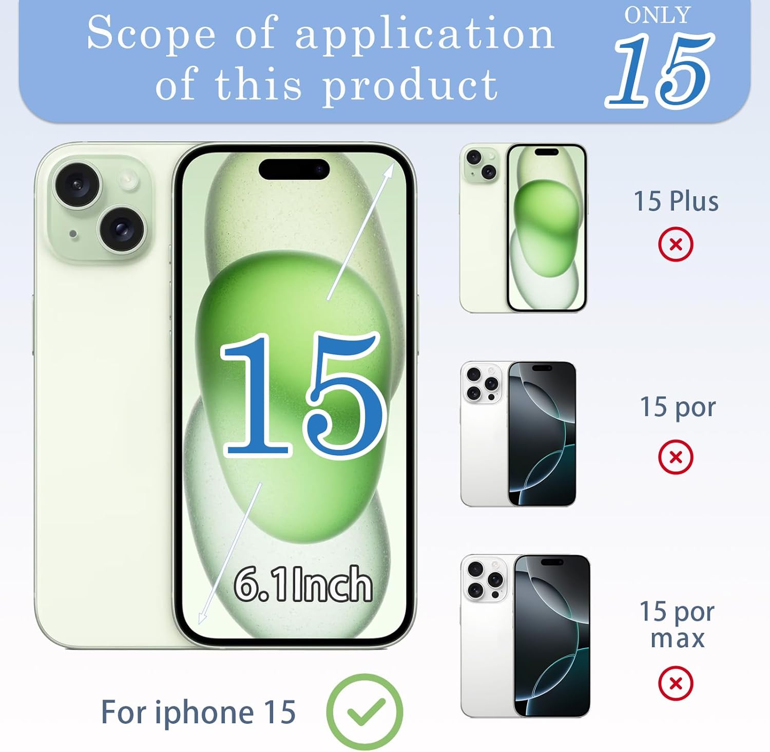 15 Back Glass Replacement with Wireless Charging Flex Cable and Camera Frame All Parts for iPhone 15(6.1Inch Green) Replacement of Equipment Waterproof Tape