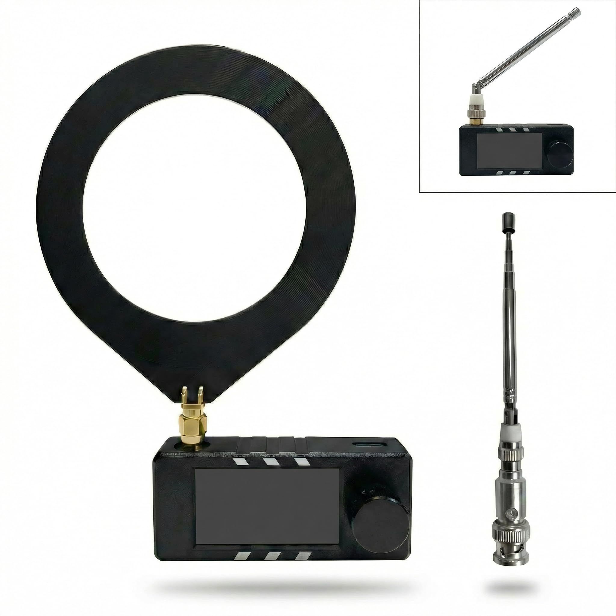 Portatile V4 per ATS per MINI per radio SI4732, circuito cuffie integrato per ricevitore modulo ESP32 da 1,9 pollici IPS ad alta definizione schermo a colori Pocket Radio per escursionismo e campeggio